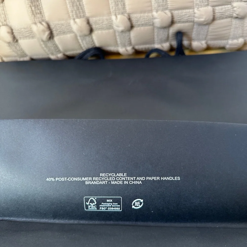 100% Authentic New Black Chanel Paper Shopping Bag - In Three Sizes